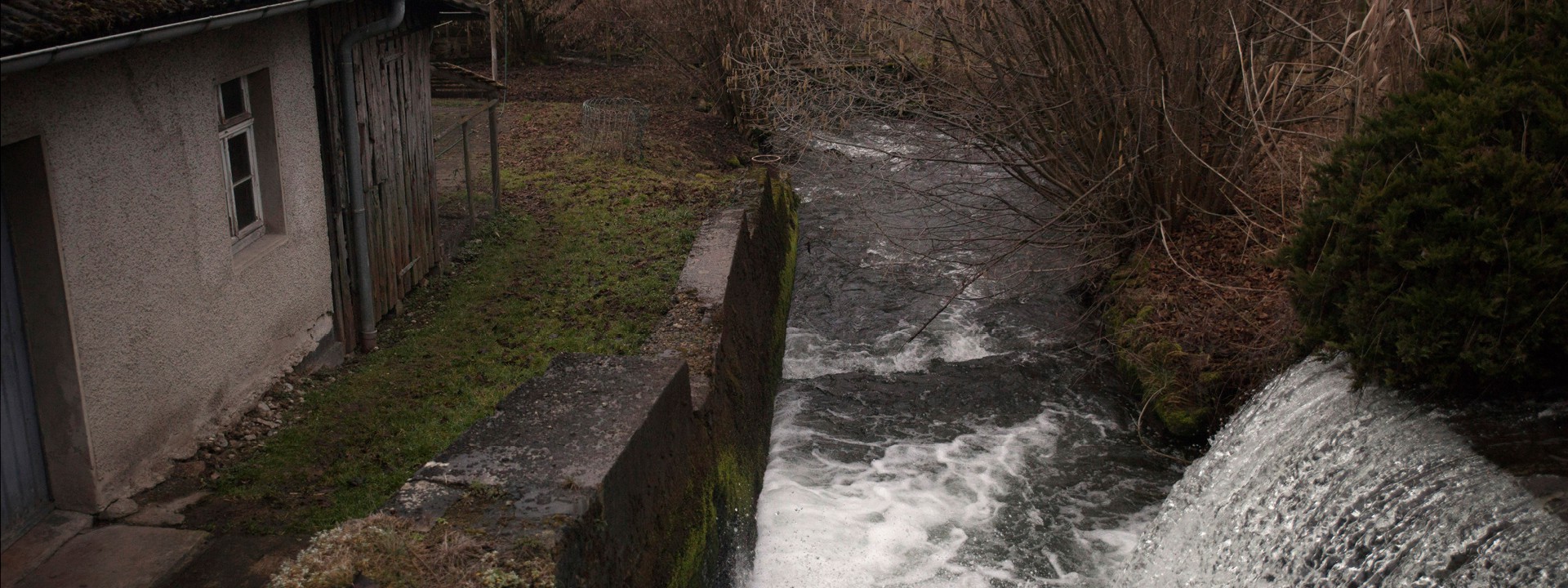 Ablauf Wasserkraftwerk